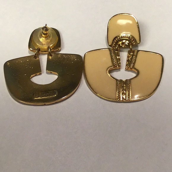 Vintage Signed Edgar Berebi Enamel Earrings *EUC* - Picture 8 of 8